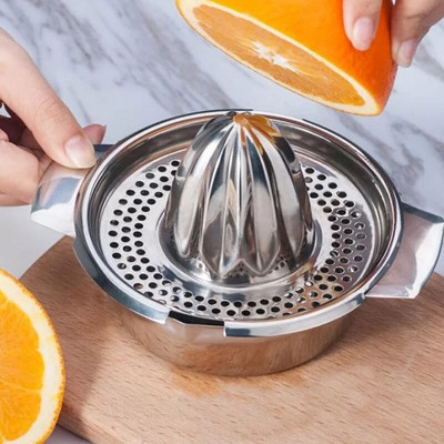 Φορητό Lemon Orange Manual Αποχυμωτής Φρούτων 304 Αξεσουάρ Κουζίνας από ανοξείδωτο ατσάλι Εργαλεία Εργαλεία εσπεριδοειδών Ακατέργαστη χυμομηχανή