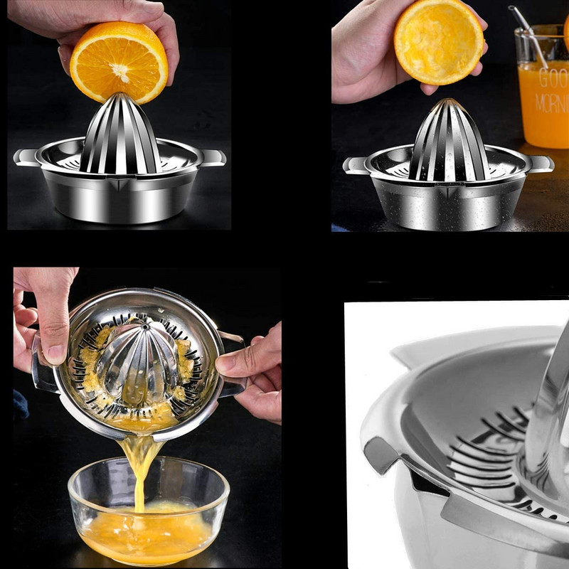 Преносима ръчна сокоизстисквачка с лимон и портокал 304 кухненски аксесоари от неръждаема стомана Инструменти Ръчно пресована машина за сок от цитрусови плодове