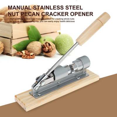 Spărgător de nuci manual pentru utilizare grea, spargător de nuci, cu deschidere rapidă, spargător de nuci, decojitor de nuci pentru bucătărie, unelte pentru deschizător de nuci