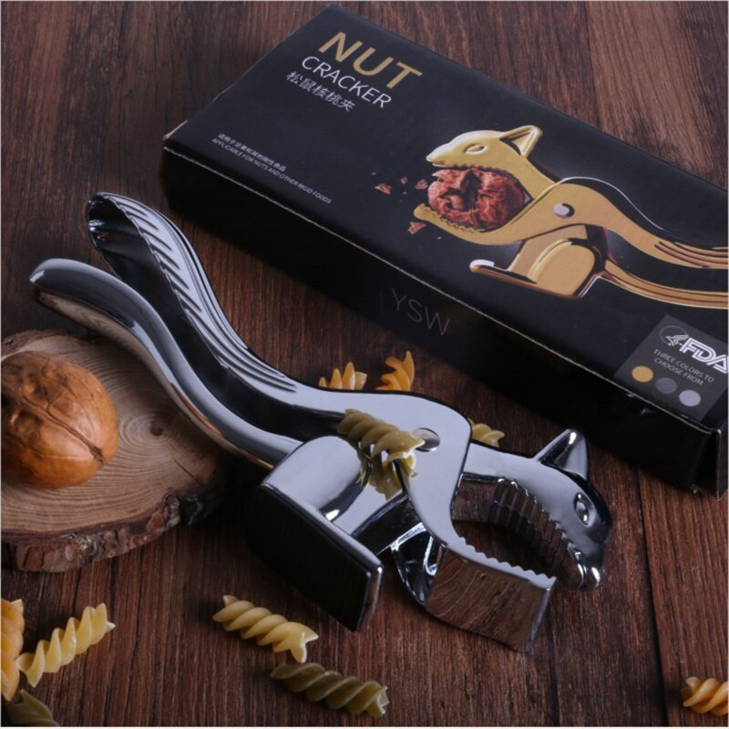 Крекери за ядки за всички ядки, лешникотрошачка HUIYIDA с креативен дизайн във формата на катерица за повечето ядки, инструмент за трошане на ядки MS-222-3