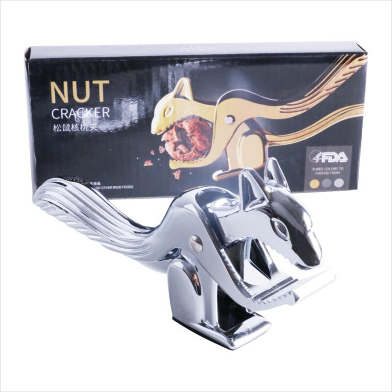 Крекери за ядки за всички ядки, лешникотрошачка HUIYIDA с креативен дизайн във формата на катерица за повечето ядки, инструмент за трошане на ядки MS-222-3
