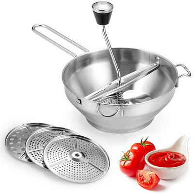 Mixer de alimente din oțel inoxidabil Mașină de tocat gem Mașină de tocat cartofi Mașină de tocat fructe și legume Gadget de bucătărie Accesorii pentru gătit