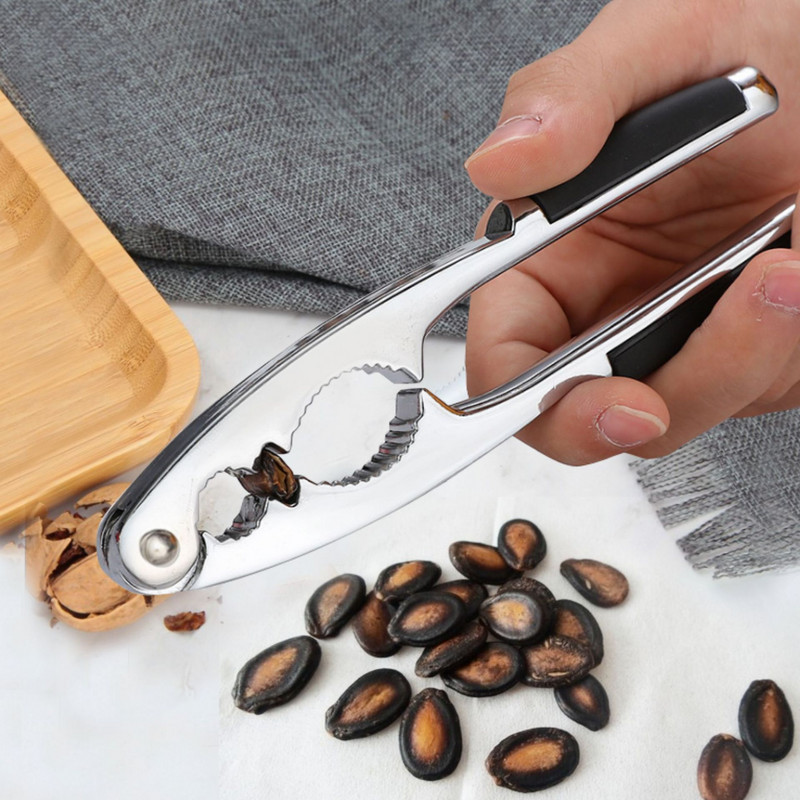 Мултифункционални крекери за ядки Отварачка за кестени Морски дарове Sheller Heavy Zinc Alloy Лешникотрошачка Пекан Орех Клещи Клещи Инструмент M-273