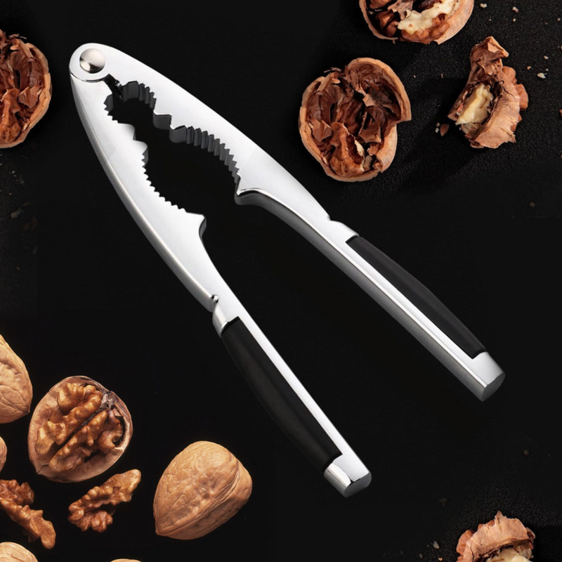 Мултифункционални крекери за ядки Отварачка за кестени Морски дарове Sheller Heavy Zinc Alloy Лешникотрошачка Пекан Орех Клещи Клещи Инструмент M-273