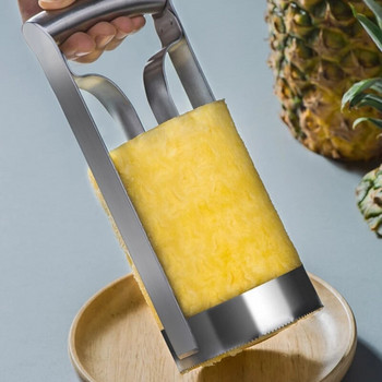 Машина за белене на ананас от неръждаема стомана Corer Fruit Slicer Parer Cutter Висококачествена кухня за готвене Рязане на плодове Домашна джаджа