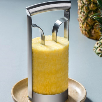 Машина за белене на ананас от неръждаема стомана Corer Fruit Slicer Parer Cutter Висококачествена кухня за готвене Рязане на плодове Домашна джаджа