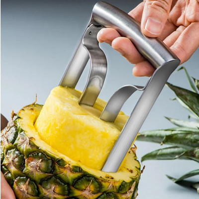 Rozsdamentes acél ananász vágógép Gyümölcs szeletelő Szeletvágó Kiváló minőségű konyhai főzés Gyümölcs vágás Otthoni kütyü