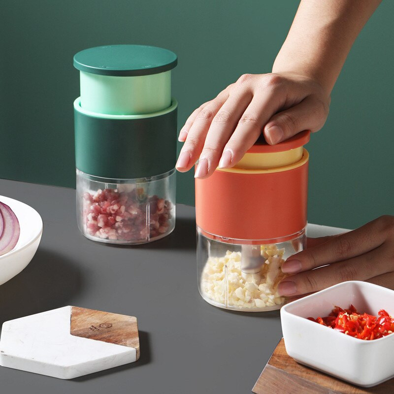 300ML Преса за трошачка за чесън Ренде Белачка Мелничка Кухненски аксесоари Ръчно Инструменти за кълцане на месо Нова резачка за зеленчуци