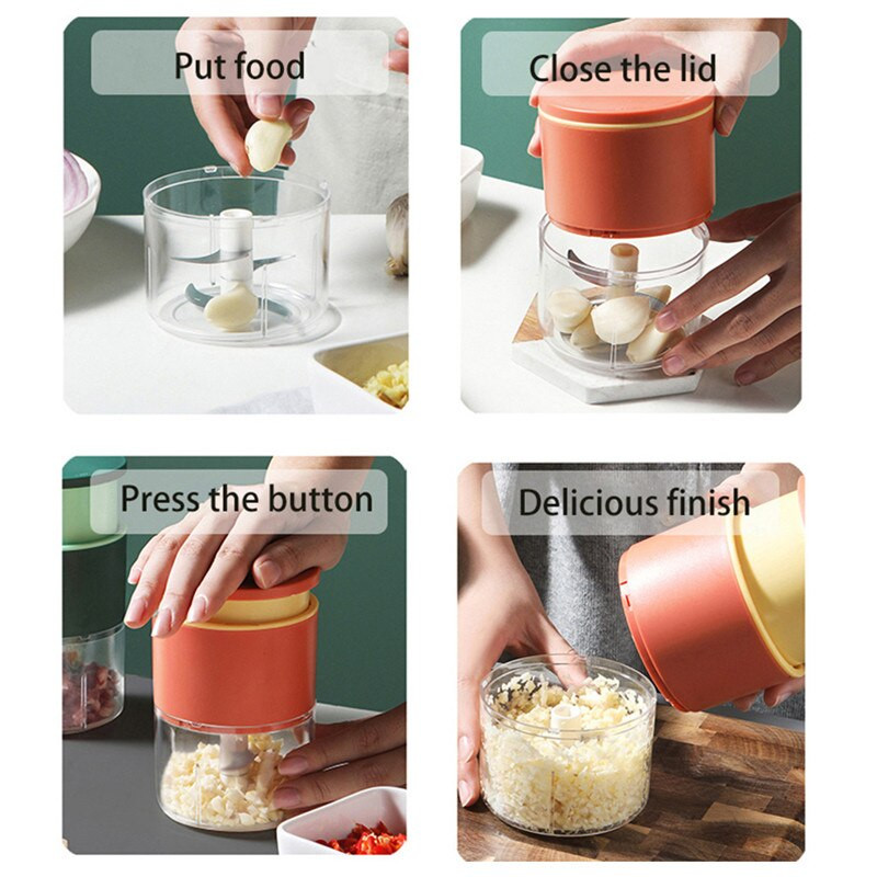 300ML Преса за трошачка за чесън Ренде Белачка Мелничка Кухненски аксесоари Ръчно Инструменти за кълцане на месо Нова резачка за зеленчуци