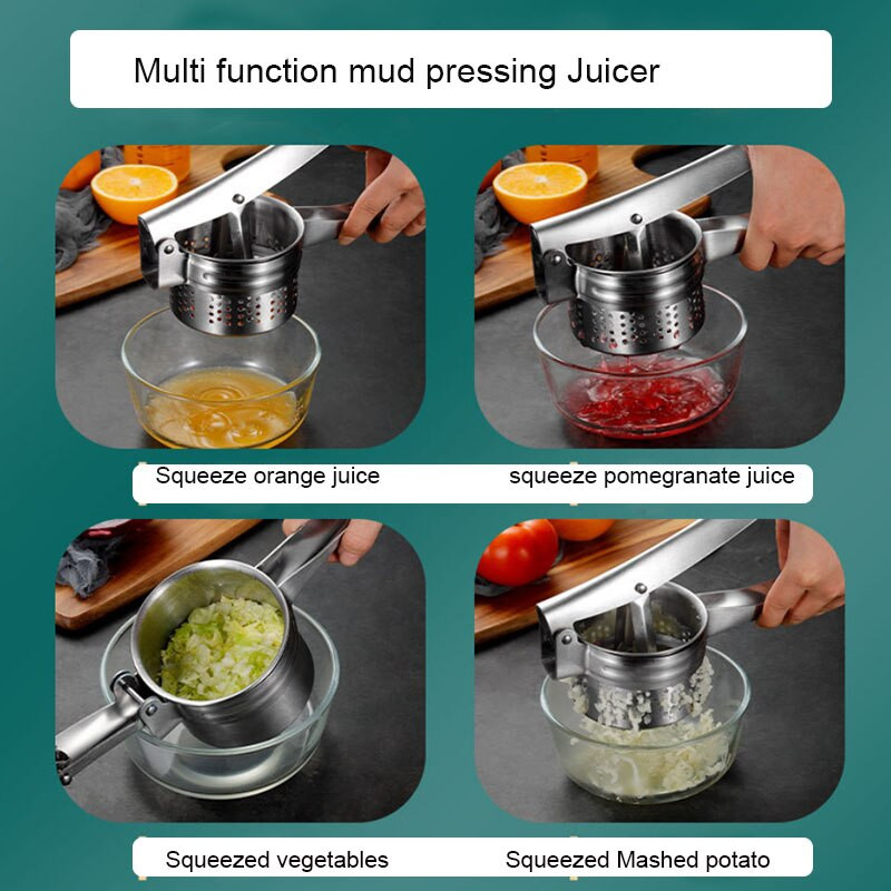 Сокоизстисквачка от неръждаема стомана Ръчна сокоизстисквачка Сокоизстисквачка за лимонови плодове Сокоизстисквачка за зеленчуков пълнеж Сокоизстисквачка за нар