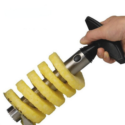 Oțel din oțel inoxidabil Restaurant Parer Accesorii ușor de tăiat bucătăria pentru tăietor de ananas Tăiere ananas Peeler Corer Peeler Instrument Fructe