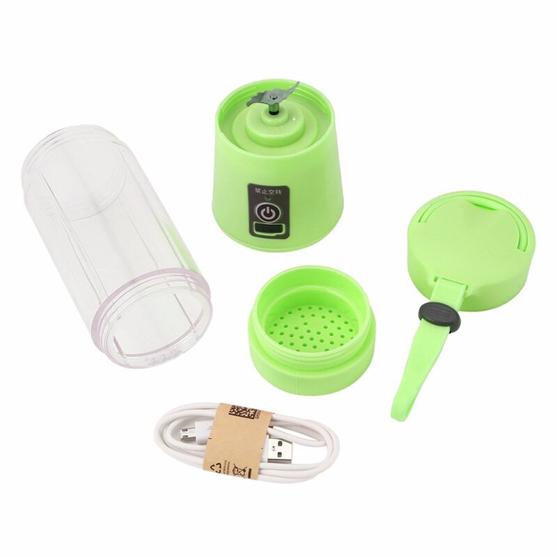 380 ml USB акумулаторна сокоизстисквачка Бутилка Чаша Блендер за сок за цитрусови плодове Лимон Зеленчуци Плодове Млечен шейк Смути Изстисквачки Разширители Бутилка