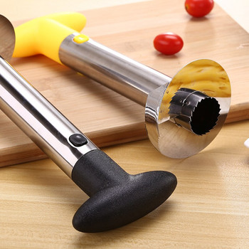 1 τμχ από ανοξείδωτο ατσάλι Εύκολο στη χρήση Αξεσουάρ αποφλοιωτή ανανά Κόφτης μαχαιριών φρούτων Εργαλεία κοπής ανανά Εργαλεία κουζίνας