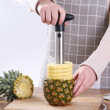 От неръждаема стомана Fruit Pineapple Corer Slicer Белачка Cutter Parer Най-продаваните резачки за ананас Fruit Knife Slicer Knife Кухненски инструмент