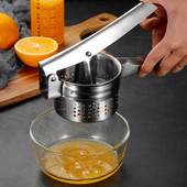 Εγχειρίδιο Inox Steel Juice Squeezer Citrus Lemon Fruit Vegetable Press Kitchen Potato Garlic Masher Food Crusher Home Gadgets