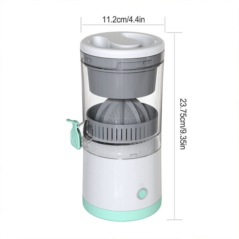 45W безжична бавна сокоизстисквачка Автоматична сокоизстисквачка за портокал и лимон USB зареждане Сепаратор за сокове Преносима сокоизстисквачка Сокоизстисквачка под налягане за дома