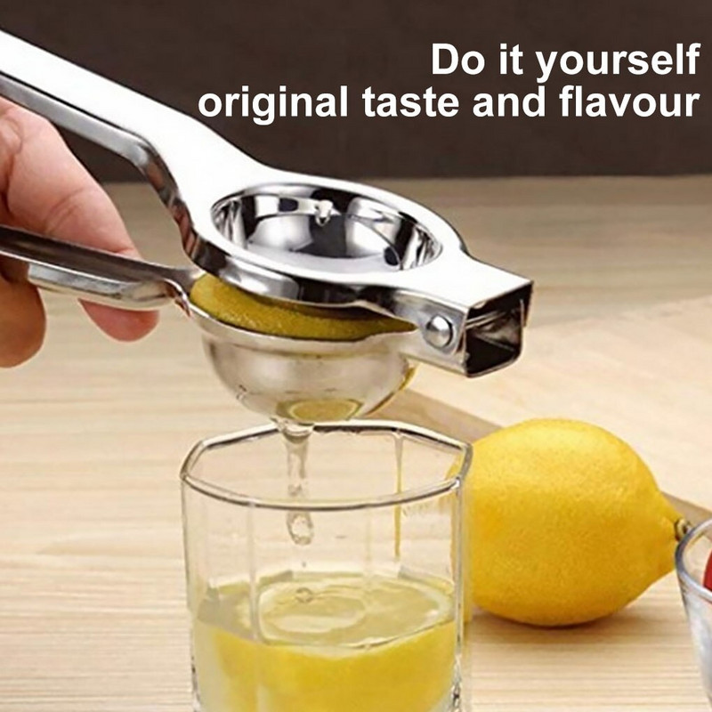 Преносима Направи си сам ръчна лимонова сокоизстисквачка Силиконова цитрусова преса за лимон от неръждаема стомана Изстисквачка за лайм 12 отвора за сок Ръчни изстисквачки