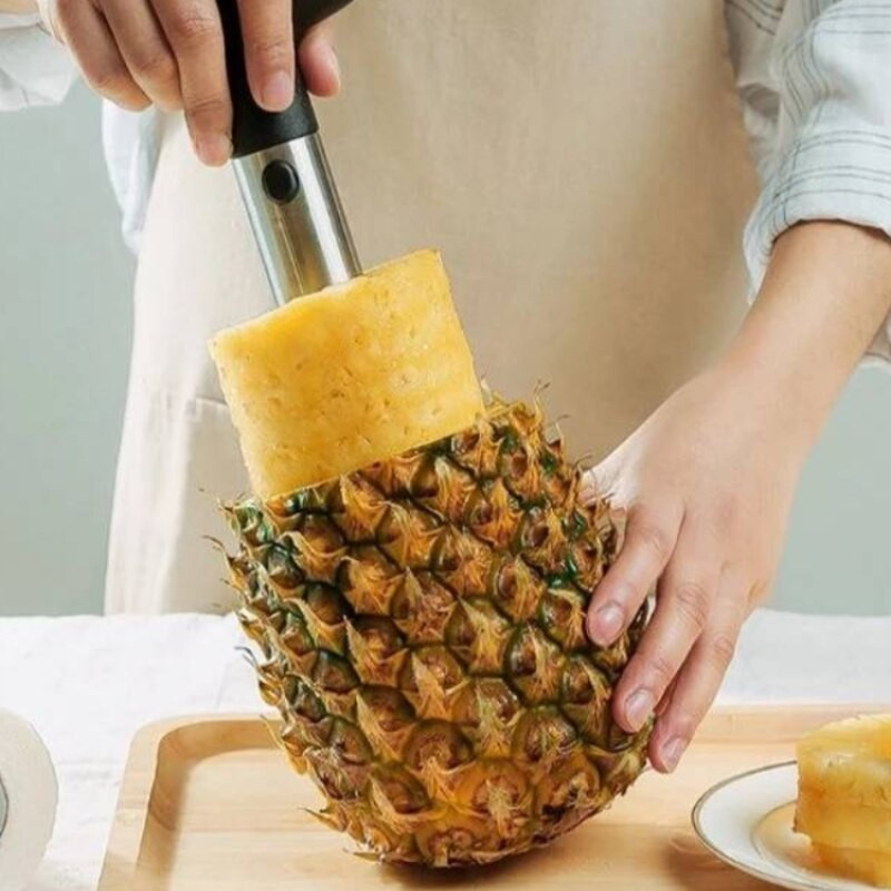 201 Резачка за ананас от неръждаема стомана Белачка за нарязване на плодови сърцевини Кухненски лесен инструмент Спирална резачка за ананас Нови аксесоари за прибори