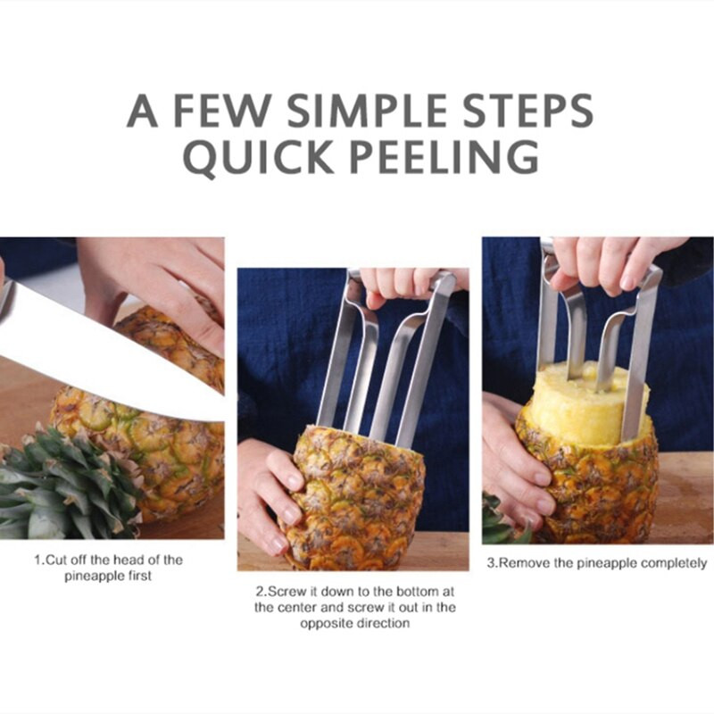Badu.bg Резачка за белачка на ананас Ananas Екстрактор за месо Cut ...