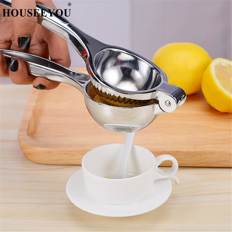 HOUSEEYOU Ръчна изстисквачка за лимон Сокоизстисквачка от неръждаема стомана Плодове Портокал Цитруси Лайм Лимонов сок Щипка Зеленчуци Кухня Инструмент за готвене