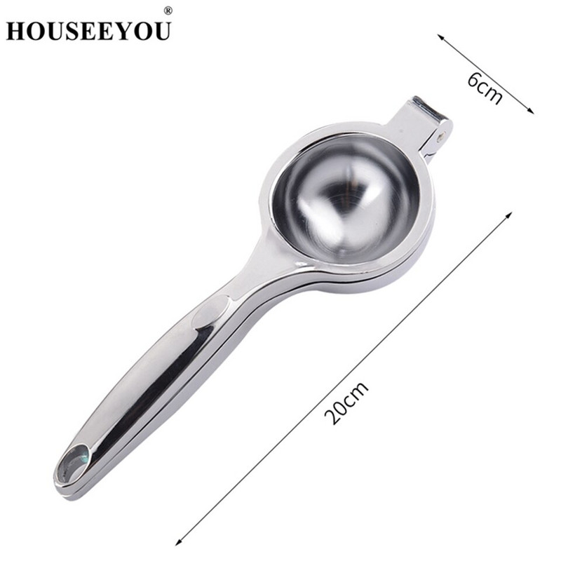 HOUSEEYOU Ръчна изстисквачка за лимон Сокоизстисквачка от неръждаема стомана Плодове Портокал Цитруси Лайм Лимонов сок Щипка Зеленчуци Кухня Инструмент за готвене