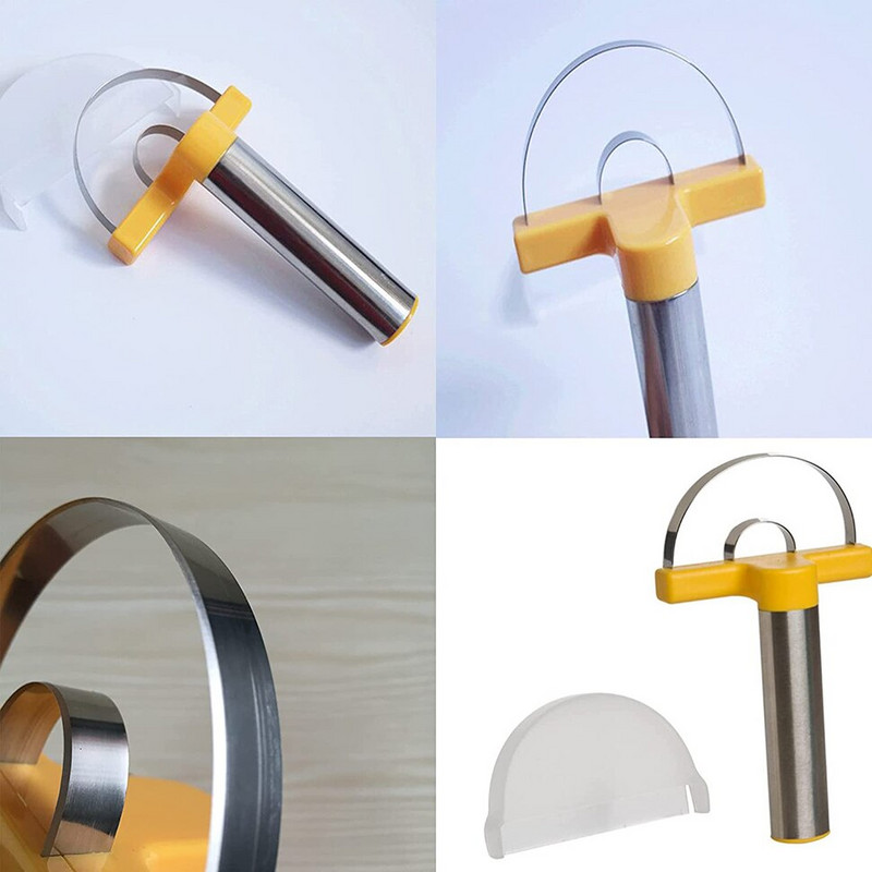 Ананас Corer Fruit Slicer Белачка Parer Cutter Кухненски инструмент Висококачествена джаджа за рязане от неръждаема стомана 2бр.