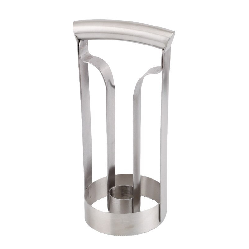 Резачка за плодове, резене на ананас, белачка, нож, кухненски инструмент за плодове, белачка за ананас, лесно устройство за рязане на резени, кухненски инструмент от неръждаема стомана