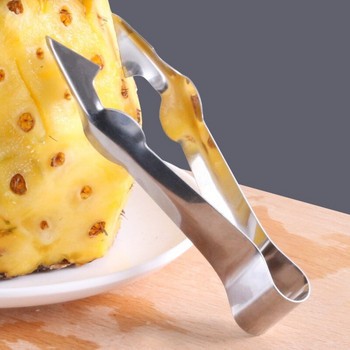 Инструмент за отстраняване на семки от ананас Белачка за ананас Резачка за плодове от неръждаема стомана Резачка за ананас V-образна M-168