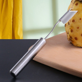 Инструмент за отстраняване на семки от ананас Белачка за ананас Резачка за плодове от неръждаема стомана Резачка за ананас V-образна M-168