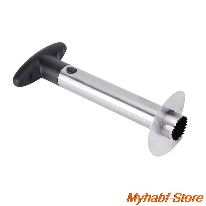 Резачка за плодове и ананас Резачка за резене на ананас от неръждаема стомана Резачка за резене на ананас Белачка Резачка Лесно изрязване на сърцевината Кухненски инструменти Аксесоари