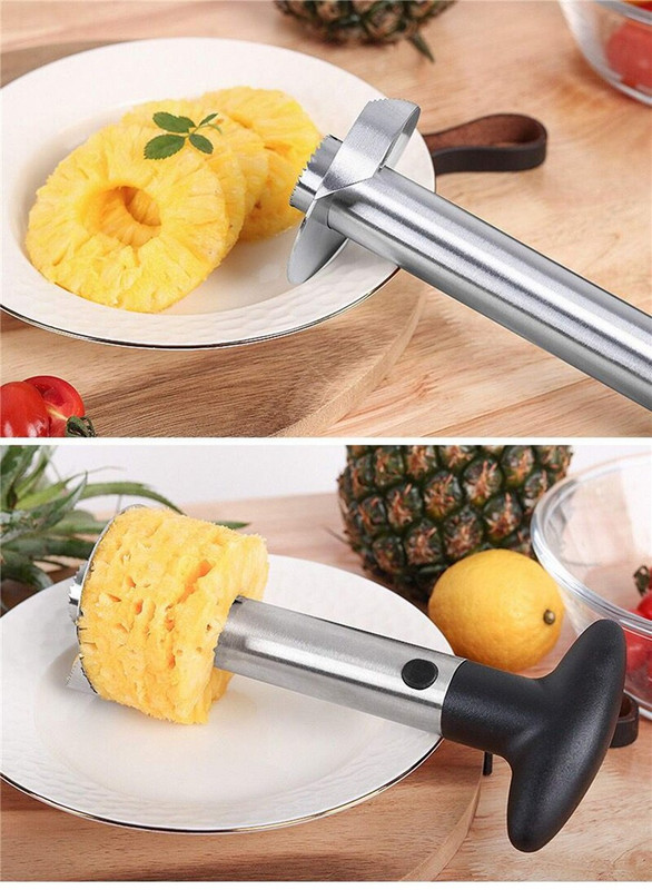 201 Резачка за ананас от неръждаема стомана Белачка за нарязване на плодови сърцевини Кухненски лесен инструмент Спирална резачка за ананас Нови аксесоари за прибори