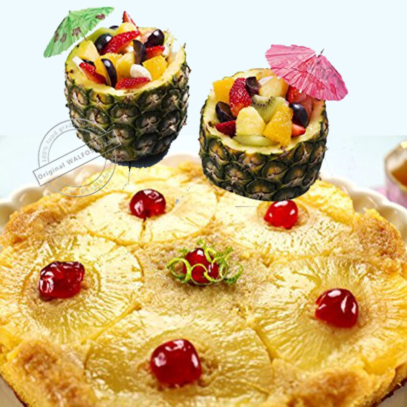 WALFOS 304 Rezač za ananas od nehrđajućeg čelika Gulilica za jezgru voća Rezač za kuhinju Easy Tool Spiralni rezač za ananas Pribor