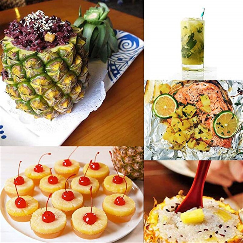 Novi dolazak, rezač ananasa ljuštilica rezač parer nož od nehrđajućeg čelika kuhinjski alati za voće alati za kuhanje zeleni/žuti/crni