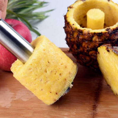 201 Mașină de tăiat ananas din oțel inoxidabil Mașină de tăiat fructe Corer Tăiător de bucătărie Instrument ușor de tăiat ananas în spirală Accesorii pentru ustensile noi