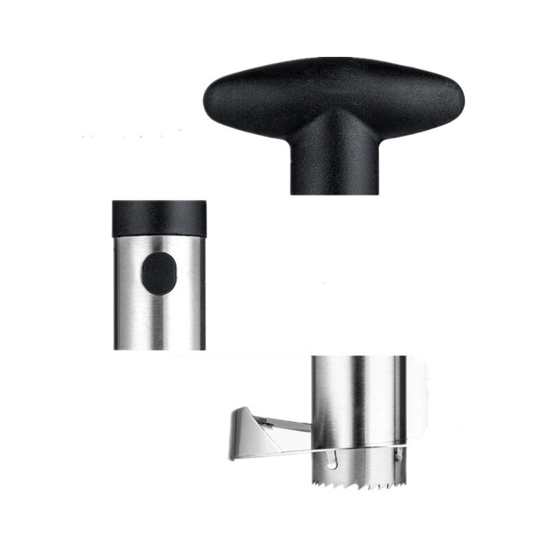 1 kom Gulilica za ananas Nehrđajući čelik Nož za rezanje Kuhinjski alat za voće 2021 Novo Crno Žuto Zeleno