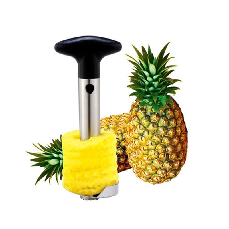 1 kom Gulilica za ananas Nehrđajući čelik Nož za rezanje Kuhinjski alat za voće 2021 Novo Crno Žuto Zeleno
