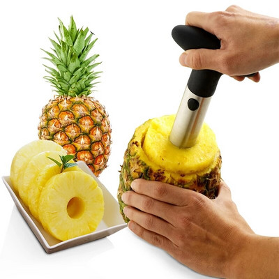 Tăiător de ananas din oțel inoxidabil Cuțit de tăiat pentru coajă Cuțit pentru fructe Cuțit pentru fructe Instrument de tăiat Parer pentru ananas Accesorii de bucătărie