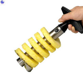 3 вида гореща разпродажба Резачка за белачка за ананас Слайсер Corer Peel Core Инструменти Нож за плодове и зеленчуци Джаджа Кухненски спирализатор