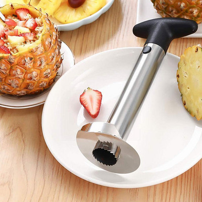 Covenient Fructe de uz casnic Ananas Oțel Coer Coerer Tăiător Instrument de bucătărie Ușor de tăiat Accesorii gadget-uri mortar și pistil