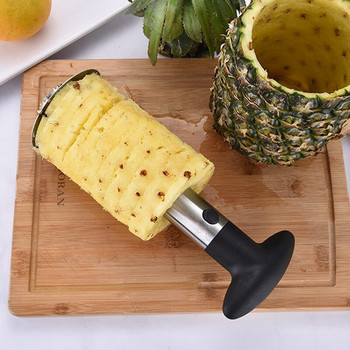 304 Въртящ се нож за ананас от неръждаема стомана Креативен пилинг Екстрактор за месо Кухненски инструменти за плодове и зеленчуци Помощни аксесоари