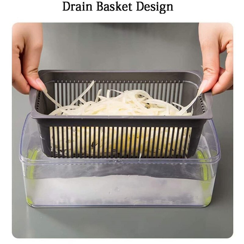 Zöldség aprító Mandolin Szeletelő Reszelő, Állítható Gyümölcshagyma Burgonyachip Julienne Szeletelő 12 az 1-ben