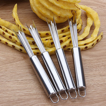 Резачка за белене на ананас Инструмент за плодове от неръждаема стомана Белачка за зеленчуци Ренде Кухненски аксесоари Високо качество