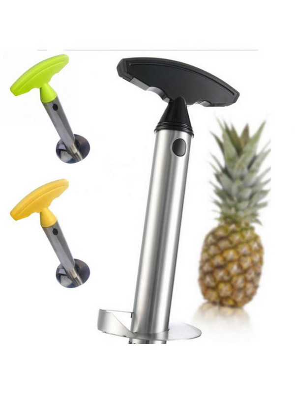 Резачка за ананас от неръждаема стомана Белачка Плодови сърцевини Резачка Спирален нож Ръчна машина за рязане на ананас Кухненски джаджи