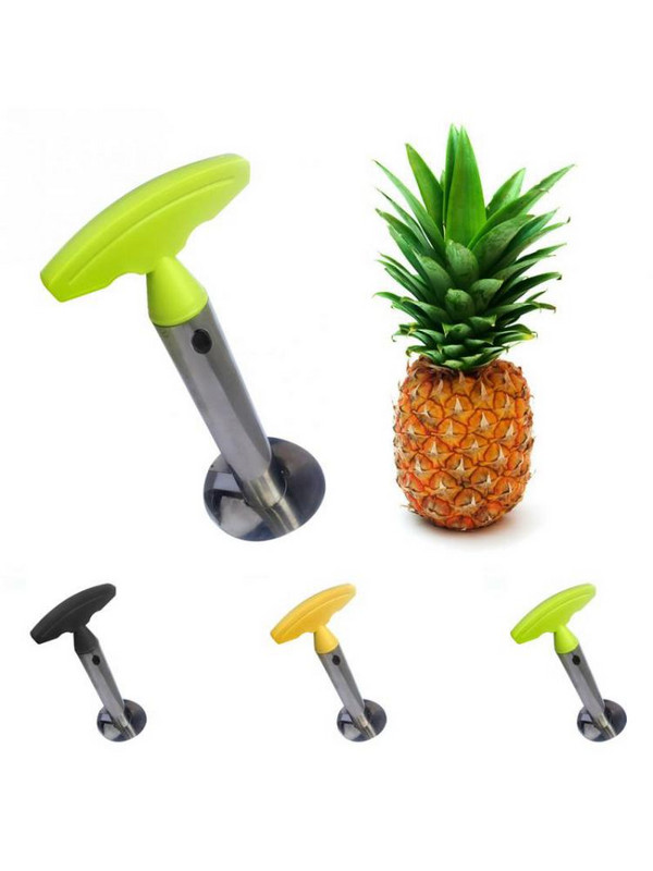 Резачка за ананас от неръждаема стомана Белачка Плодови сърцевини Резачка Спирален нож Ръчна машина за рязане на ананас Кухненски джаджи