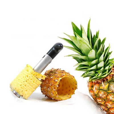 Cutter de curățat de coajă de ananas din oțel inoxidabil Instrument de tăiere ușor de tăiat pentru fructe, bucătărie de acasă, accesorii pentru restaurante de vest, 3 culori