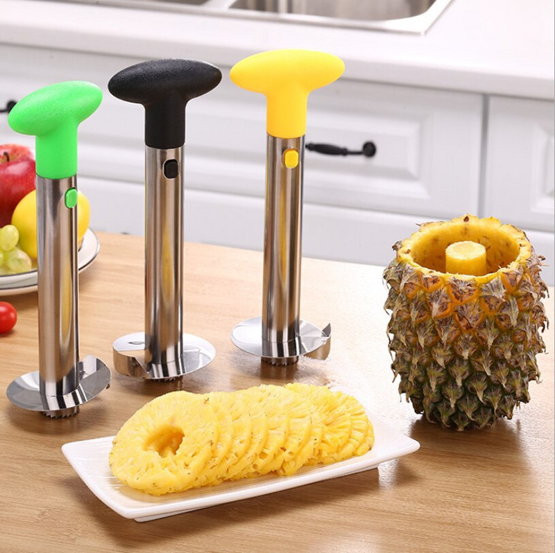 Praktikus konyhai ananászszeletelő Hámozó Vágó Parer kés Rozsdamentes acél Konyhai Gyümölcseszközök Főző Hámozó Zöldségeszközök
