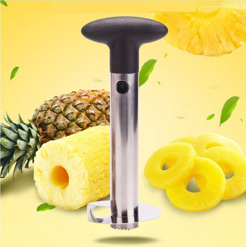 Praktikus konyhai ananászszeletelő Hámozó Vágó Parer kés Rozsdamentes acél Konyhai Gyümölcseszközök Főző Hámozó Zöldségeszközök