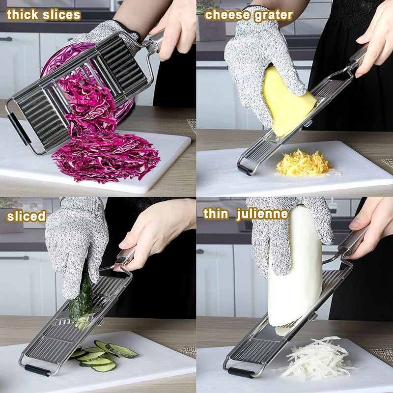Rozsdamentes acél zöldségvágó multifunkciós zöldségvágó gyümölcs burgonya hámozó sárgarépa reszelő aprító konyhai tartozék