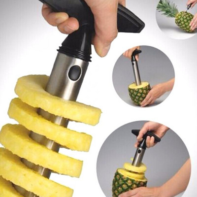 Cuțit de curățat ananas din oțel inoxidabil Cuțit pentru fructe Tăiător de ananas și storcător de lămâie Storcător de suc Accesorii pentru bucătărie