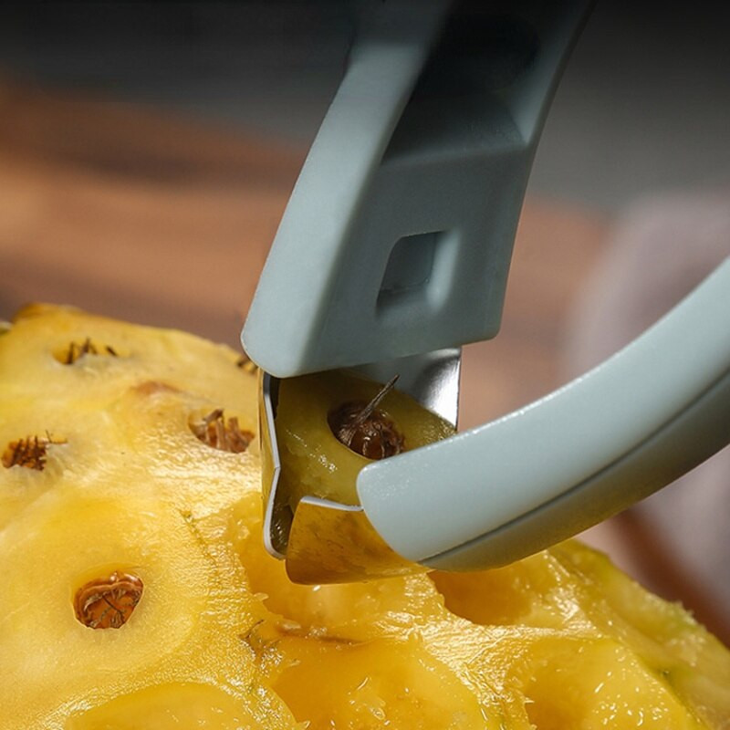 Speciális szemnyitó ananászvágóhoz rozsdamentes acél szemkapocs magozott ananászvágó hámozóhoz